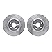 Dynamic Friction Company Front Brake Rotors-Drilled and Slotted-Silver 7002-45012