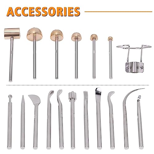 Kit outils modélisation pétales et machine à fleurs en tissu électrique 17 têtes