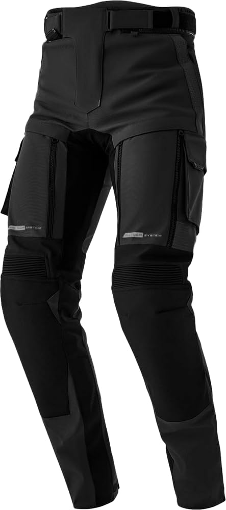 RST Pro Series Adventure D3O wodoodporne tekstylne spodnie motocyklowe, czarny, 54