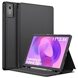 Fintie Hülle mit Stifthalter für Lenovo Idea Tab 11 Zoll 2025 (TB-336ZU/ TB-336FU), Slim TPU Folio Tablet Schutzhülle mit Auto Schlaf/Wach Funktion & Standfunktion, Schwarz