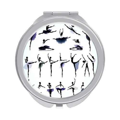 コンパクトメイクアップミラー ダンサーデザイン