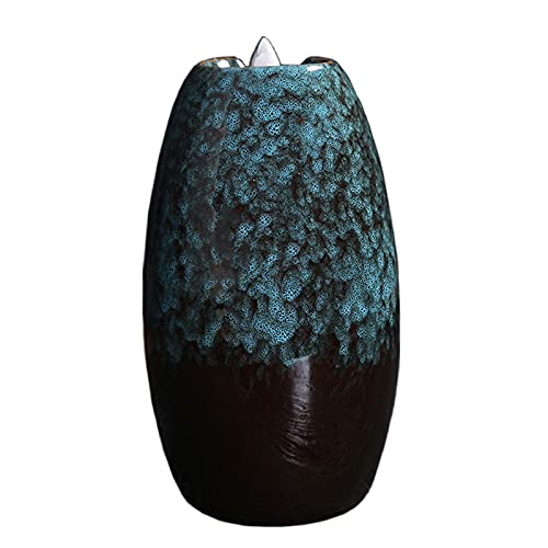 Bruleur encens cascade bleu en céramique avec 60 cônes et 1 coussin - 4