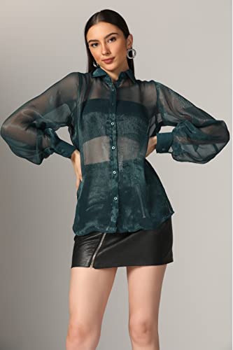 Image of GRECIILOOKS Shirt for Women | Women Shirt | Long Shirt for Women | Shirt Tops for Women | Oversized Shirt for Women