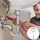 Rohrschellen 50mm 12 StüCk Schraubrohrschelle＋DüBel＋Stockschrauben und 1 StüCk Arbeitshandschuhe Rohrhalterung Gummieinlage mit Arbeitshandschuhe für Wasserleitungen, LüFtungsrohre