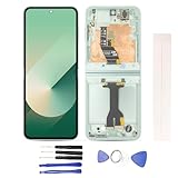 JayTong Display Ersatz für Galaxy Z Flip6 F741B F741U (US Version) LCD-Display + Reparatur Touchscreen Glas zusammengebaut + Reparatur Werkzeug (Silberrand)