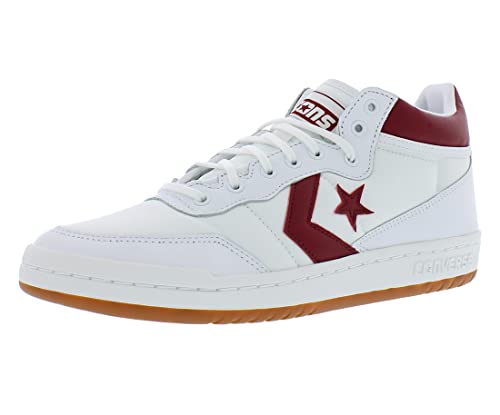 Converse All Star Hi Lthr, White Team Red, 10 UK Men/ 11.5 UK Women