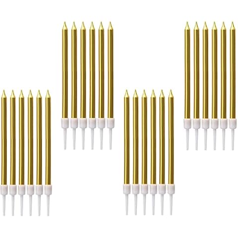 ZEACCT Metálico Velas de Tarta (24 Piezas) Cover