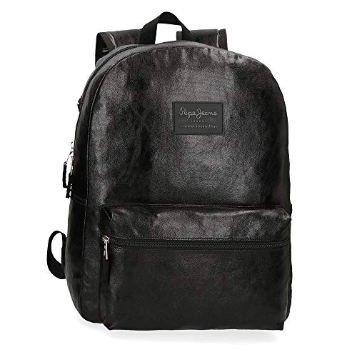 Preisvergleich Produktbild Laptoprucksack mit USB Pepe Jeans April Schwarz