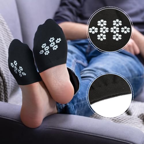 Image of 15 Pairs Half Socks for Women Mules, Toe Socks Women No Show Non-Skid Clog Socks Toe Topper Socks for Women, Socks for Mules and Slides (Black, White, Skin)