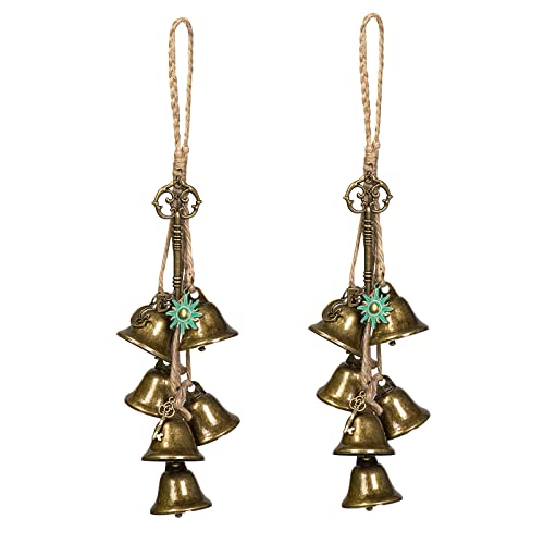 2-Pieces-Witch-Bells-for-Door-Knob-for-Protection-Witch-Wind-Chimes-Door-Hanger-Hanging-Witch-Bells-Magic-Witchcraft-Wicca-Supplies-for-Home-ProtectionAlloy-Vintage-Bell 2 Pieces Witch Bells for Door Knob for Protection Witch Wind Chimes Door Hanger Hanging Witch Bells Magic Witchcraft Wicca Supplies for Home ProtectionAlloy Vintage Bell