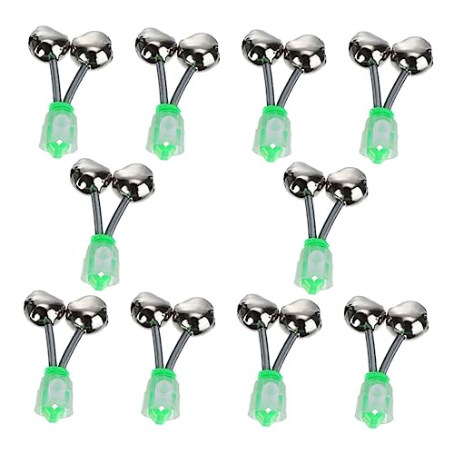 ARTSEWPLY 10pcs Fishing Rod Alarm Bells for Sound Lightweight Fishing Alert Bells for Easy Attachment for Enthusiasts