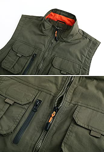 Image of Hbufnha Mens Lightweight Vest Work Travel Safari Sport Jacket Padded Puffer Vest