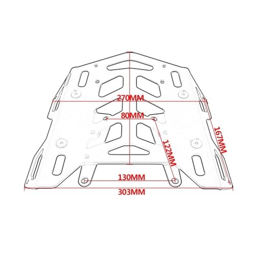 Porte-Bagages Arrière Moto V-Strom 250 Solution Rangement Support Plaque Solide - 2