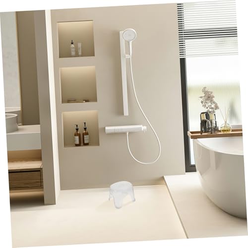 Tabouret de douche transparent contre le manque d'espace et les risques de glissade - 5