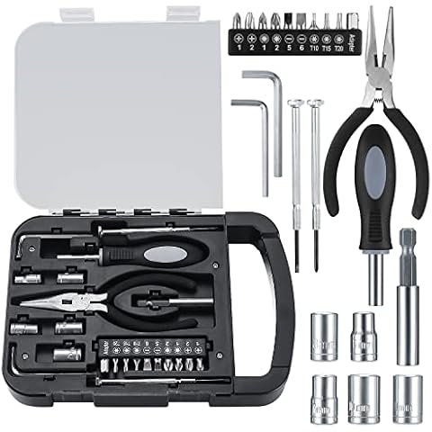 22 in 1 Precision Screwdriver Bits Set, Small Magnetic Screwdriver Repair Tools Kit Sets with Case for Phone, Laptop, PC, Watch, Glasses, and Other Electronics Cover