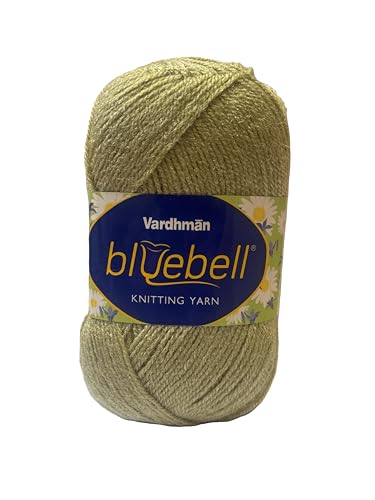Image of Vardhman Blue Bell DK Weight Supersoft Hand Knitting & Crocheting Yarn (Pack of 1 ball - 100gram) 100% Acrylic, Multi Color Crochet Thread wool, Suitable for Craft, Babywear, Baby Blankets, Sweater, Scarf, Cap, Art & Craft - (Sand Brown - Bbell-054)