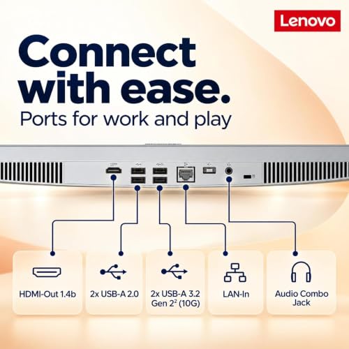 Lenovo IdeaCentre 24“ FHD All-in-One, 16GB RAM, 256GB SSD, Intel 4-Core | Office 365 for The Web, Keyboard and Mouse Included, Windows 11, Everyday Tasks Desktop - image 6