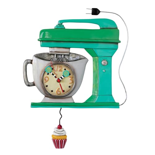 Reloj de Pared Vintage con Péndulo 16.5 Pulgadas Multicolor