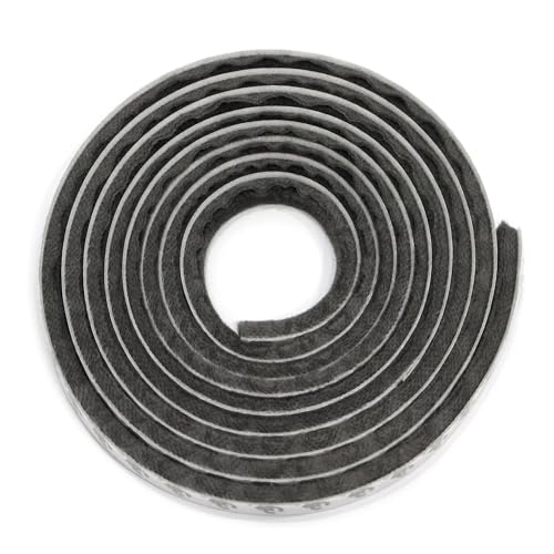 TEXTOMA Self-Adhesive Weather Stripping Seal for Doors and Windows – Soundproof, Dustproof, Draft-Blocking Pile Strip (9.84FT, 0.4