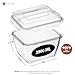 Razab 17 Cups / 132 Oz / 3900ml Large Glass Food Storage Containers with Lids - Leakproof, BPA-Free Large Meal Prep Container Ideal for Roasting Turkey, Store Leftover - Microwave & Oven Safe