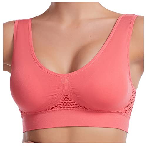 Bralettes for Women Plus Size Track Athletic Yoga Running Cut Out Eyelet Seamless Wireless Top Bralettes Women 2025