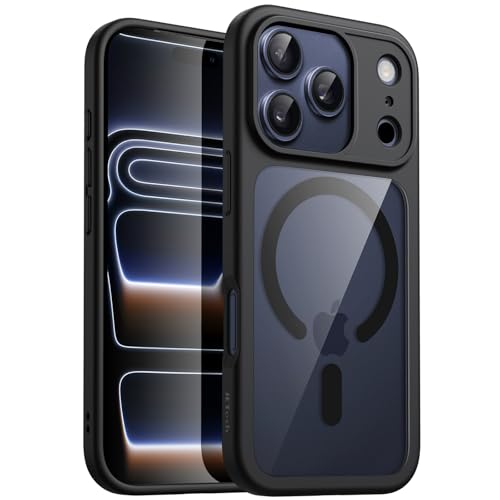 JETech Magnetische Hülle für iPhone 17 Pro Max, Schwarz