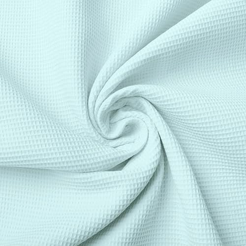 Image of Super Soft & Breathable 100% Microfiber Waffle Blanket - Throw Blanket and Quilt for Bed & Sofa Single(60x90) Size - Pastel Mint