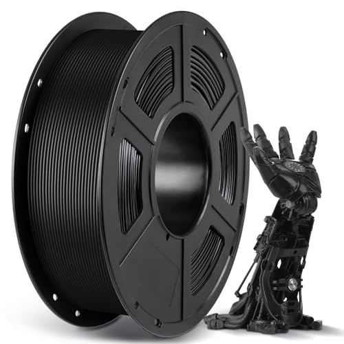 ANYCUBIC PLA 3D Printer Filament, 3D Printing PLA Filament 1.75mm Dimensional Accuracy +/- 0.02mm, 1KG Reusable Spool (2.2 lbs), Black 1kg Pla Black