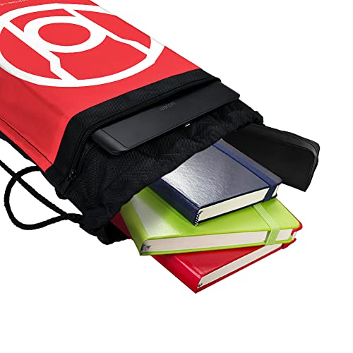LOGOVISION Green Lantern Blackest Night Red Lantern Logo Drawstring Backpack Sports Bag Sackpack 17" x 13", Perfect for Gym, Yoga or Practice4