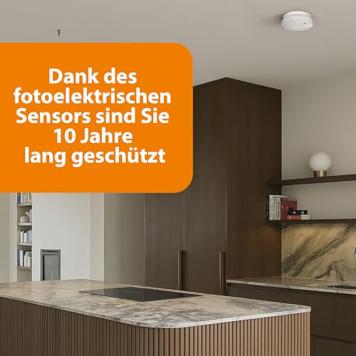 Smartwares 2er-Set Rauchmelder - 5 Jahre austauschbare Batterien - Schnelle und zuverlässige Erkennung - 85 dB - FSM-11752