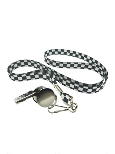 Silbato de metal plateado Smiffys