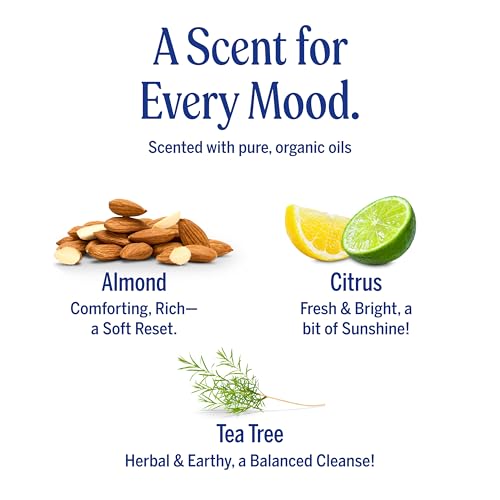 Dr. Bronner's Pure-Castile Magic Liquid Soap – Made with Organic Oils 32 oz (3-Pack) Almond, Citrus, Tea Tree, Body Wash, Face, Dish, Laundry, Pet Wash, Multi-Purpose Soaps