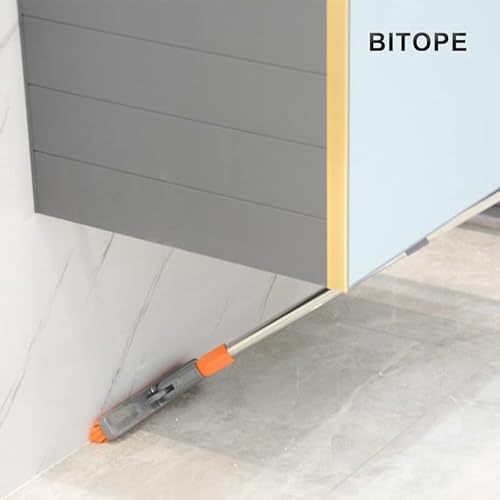 Grout Brush With Adjustable Long Handle,Swivel Cleaning Grout Line Scrubber V-Shaped Stiff Bristles Grout Cleaner Corner Brush For Bathroom Tub Tile Shower Hard To Reach Areas #TOP1