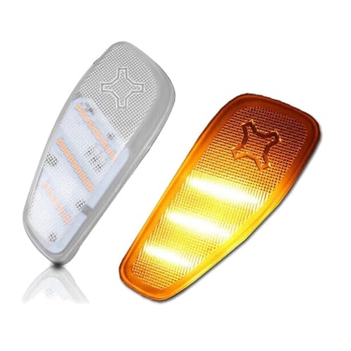 Amazon.com: ZJWSRSST L + R Clear Amber Side Marker Indicators 