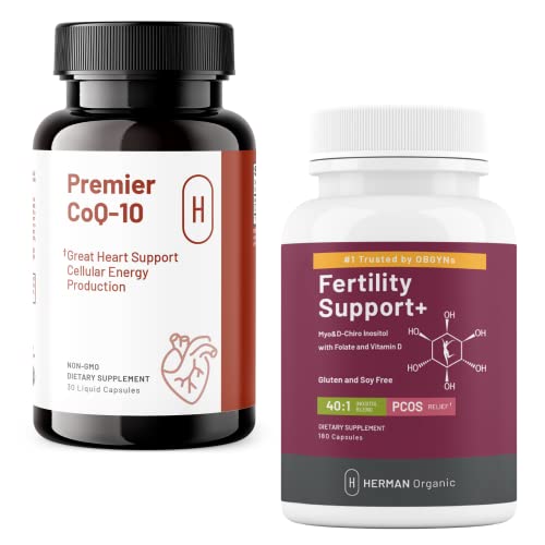 Herman Organic Women’s Reproductive Health Bundle For Hormonal And Advanced Support Includes Premier Coq10 And Advanced Support + #TOP3