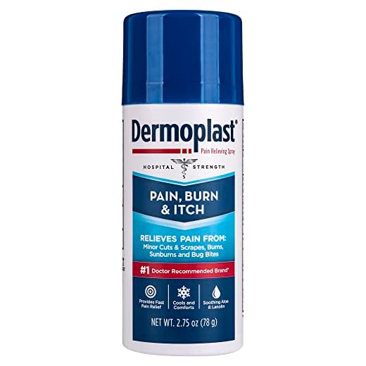 Dermoplast Pain, Burn & Itch Relief Spray for Minor Cuts, Burns and Bug Bites, 2.75 Oz (Packaging May Vary)