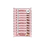  NATRULY Barritas Energéticas BIO Cacao + Cacahuete Sin Azúcar Añadido, 100% Natural y Orgánicas, Sin Gluten, Vegana -Pack 10x40g