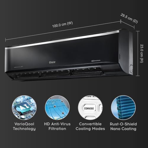 Image of Cruise 1.5 Ton 3 Star Inverter Split AC (CWCVBL-VP3F183BL, Piano Black)