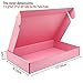 Pink Shipping Boxes For Small Business, 12*8*2 Inches, Pack Of 12, Corrugated Cardboard Boxes For Shipping, Packaging, Storage, Craft Gifts Giving