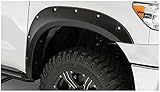 Bushwacker 30023-02 Black Pocket/Rivet Style Smooth Finish Front Fender Flares for 2007-2013 Toyota...