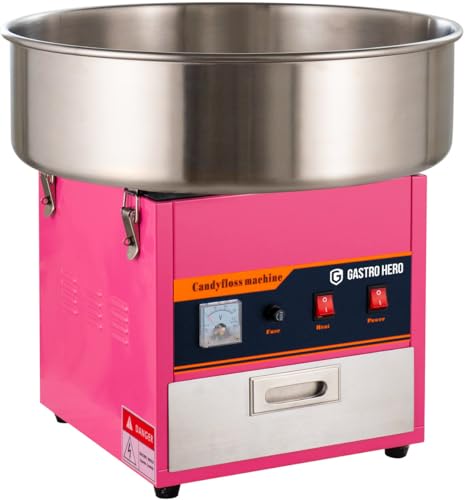 GastroHero Zuckerwattemaschine I Profi Zuckerwatte Maschine für...