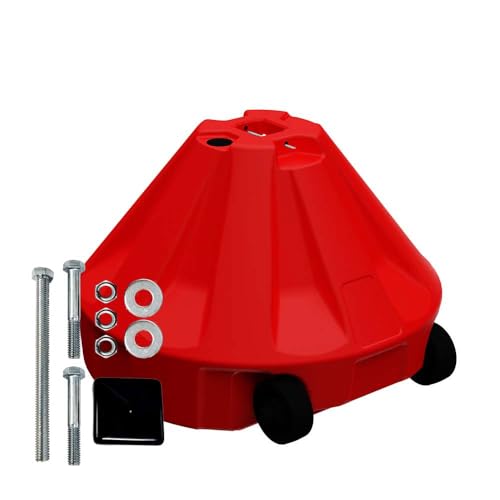 Image of Roll-A-Post Portable Sign Post - Red