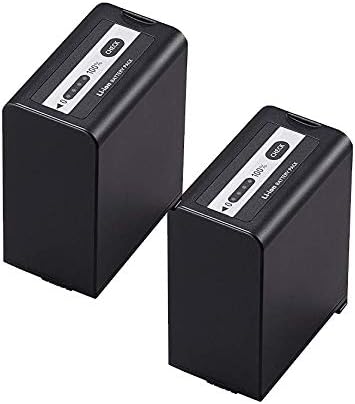 2 Units High Capacity for Panasonic AG-VBR89G AG-VBR59 AG-VBR118G AG-BRD50 AG-B23 & AG-DVX200 AG-AC8 AG-AC90A AG-DVC30 AG-HPX250 AG-HPX255 AG-HVX201 AJ-PX230 AJ-PX270 AJ-PX298 AJ-PG50 HC-MDH2 HC-X1000