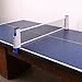 TOMbnjy Retractable Ping Pong Net and Post Set with Clamps - Universal Table Tennis Net System for Indoor/Outdoor Table Tops, Portable & Easy Setup