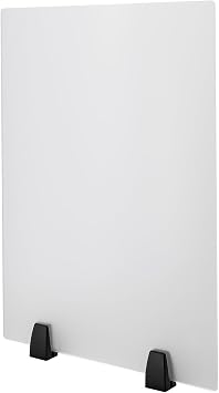 2 Pack Desk Privacy Panels,Modern Dual Frosted Plexiglass 24 x 18 inch Desk Privacy Panels,Acrylic Cubicle Desk Dividers,Office Partitions 24 in x 18 in