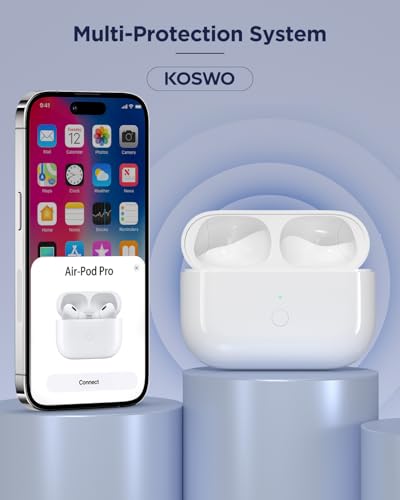 Boîtier de remplacement de chargement sans fil pour AirPods Pro 1/2 Qi