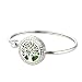 Tree of life Essential Oil Diffuser Bracelet - Stainless Steel Aromatherapy Locket Bangle - Perfect holiday Gift For Family Or Adult By JAOYU