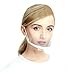 Produktbild Gesichtsschutzschild Kunststoff Visier Gesichtsschutz Anti-Fog Anti-Öl Splash Transparent Schutzvisier, Spezielle Anti-Saliva Sesichtsschutzschirm (Weiß,10 Stück)