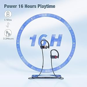 Boean Bluetooth Headphones, Wireless Headphones with 16 Hours Playtime Bluetooth 5.3 Wireless Earbuds HD Deep Bass Stereo Sound Isolation IPX7 Waterproof Earphones for Workout Running Sports Boean Bluetooth Headphones Wireless Headphones with 16 Hours Playtime Bluetooth 53 Wireless Earbuds HD Deep Bass Stereo Sound Isolation IPX7 Waterproof Earphones for Workout Running Sports