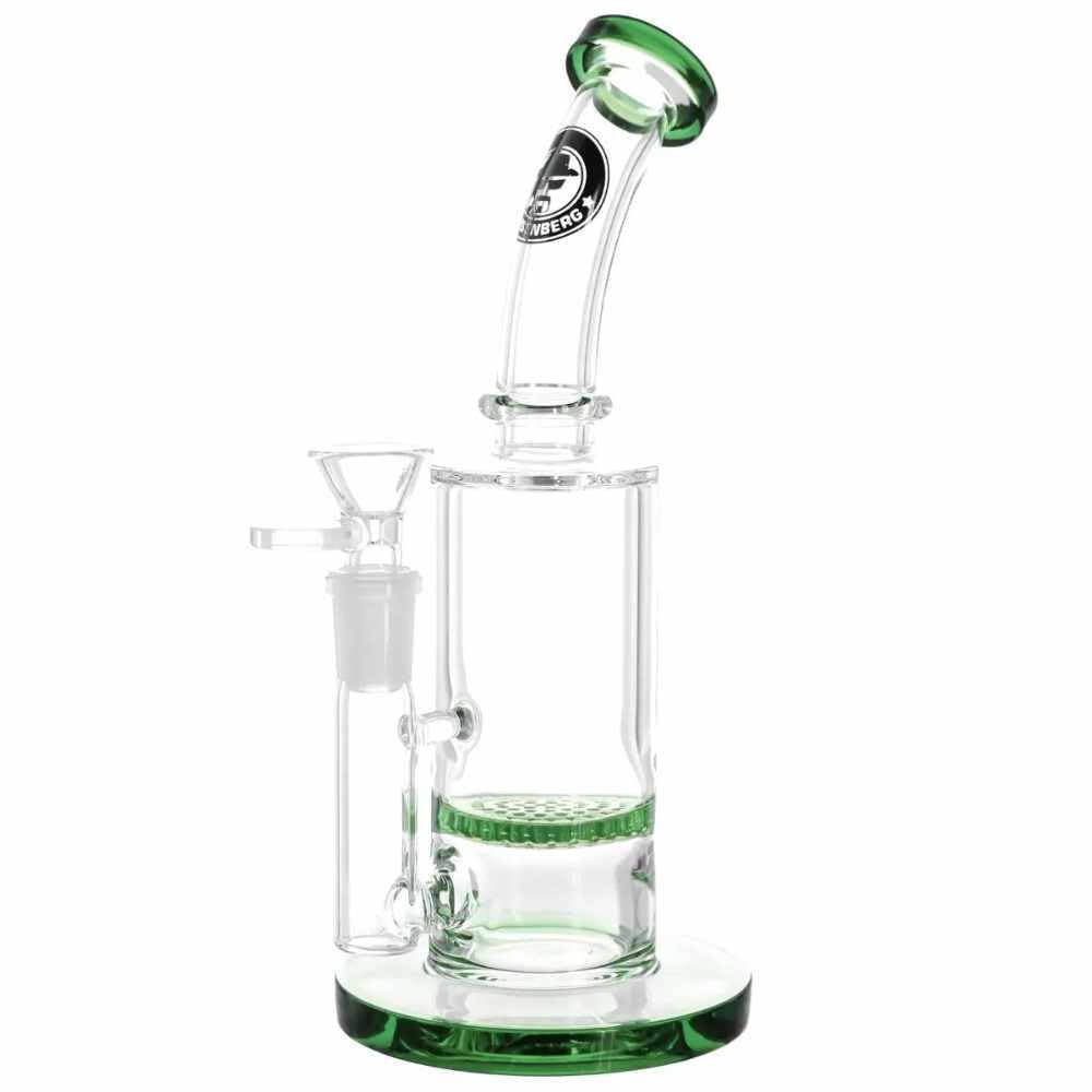 Heisenberg Glas Wasserpfeife Honey Dude Green 18,8mm H:22cm